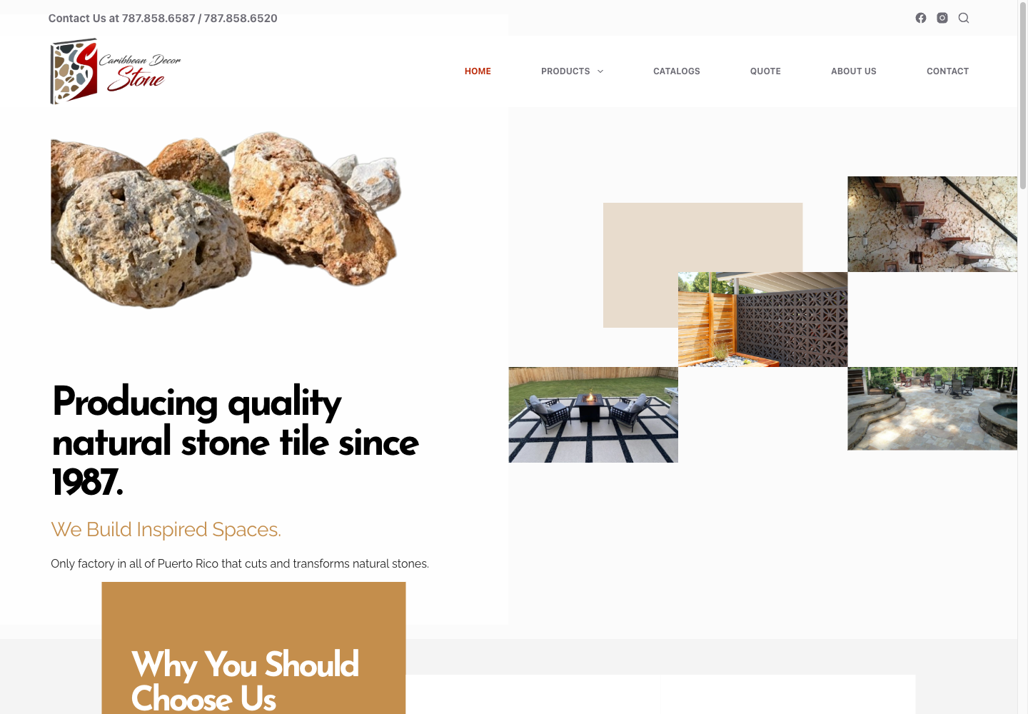 Preview de la web Caribbean Decor Stone